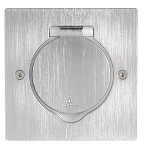 Prise de sol obturateur Arnould inox brossé - carrée