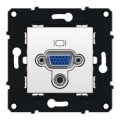 Prise hd15 + jack pré-connectorisée Arnould Espace Evolution - blanc