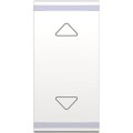 Manette symbole haut/bas Arnould Espace Evolution - 1 module - blanc