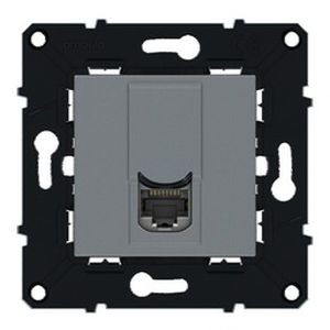 Prise RJ45 Arnould Espace Evolution cat. 6 ftp - magnesium