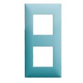 Arnould Espace Evolution - plaque 2 postes - turquoise