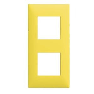 Arnould Espace Evolution - plaque 2 postes - jaune