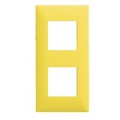 Arnould Espace Evolution - plaque 2 postes - jaune