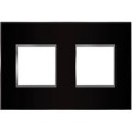 Arnould Espace Evolution - plaque 2 postes - miroir noir
