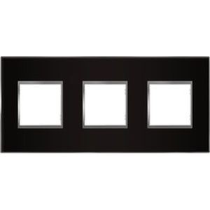 Arnould Espace Evolution - plaque 3 postes - miroir noir - Arnould - 64613