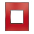 Arnould Espace Evolution - plaque 1 poste - rouge satin
