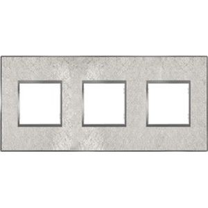Plaque Fibre Argent 3 Postes Espace Evolution Arnould