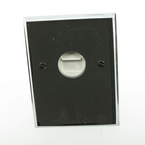 Prise pour câble éthernet Chrome Europa Arnould murale
