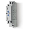 Relais temporise modulaire clignotant asymetrique 1rt 16a de 12 a 240vac/dc 0,1s a 24h (809102400000)
