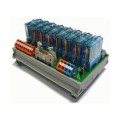 Module d'interface 8 relais serie 4051 1rt 6a 24vdc embases raccordement  he10 et bornes ressort + commun (M15190240815)