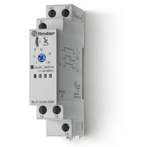 Relais temporise modulaire fonction it 1rt 16a  de 24 a 240vac/dc  0,1s a 24h (804102400060)