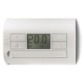 Thermostat d'ambiance blanc nacre montage paroi 1 inverseur 5a alim piles 2 x 1,5v aaa - antigel-off-ete-hiver-jour-nuit +5°c a +37°c (1T3190030200)