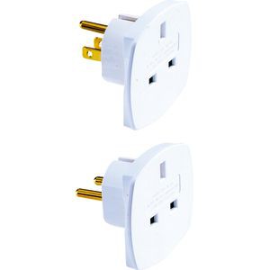ADAPTEUR 2P+T BRITISH/US 125V