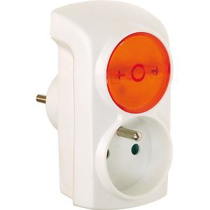 PRISE 1X16A + VEILLEUSE RONDE