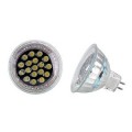 MR16 LED, AVEC 18 LED BLANC CHAUD, 12V