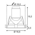 BERET, DOWNLIGHT, G12, GRIS ARGENT