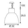 PARA LED, SUSPENSION, GRIS ARGENT