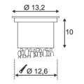 WETSY POWER LED, ROND 3W, BLANC