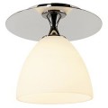 ORION PLAFONNIER, CHROME VERRE BLANC G9 40W MAX