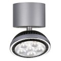 Spot Projecteur Led SLV - Ø11.6mm - 6W - Aluminium - Gris argent - Rotation horizontale 350° - IP20