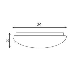 WL 103 E14, APPLIQUE OVALE, BLANCHE, VERRE SATINE, MAX. 40W