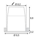 Spot encastré LED HORN 3X3W POWERLED BLANC CHAUD ALU ANODISE - SLV by Declic