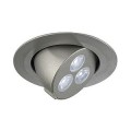 Spot encastré TRITON GIMBLE LED 3x1W GRIS ARGENT LED BLANCHE - SLV by Declic