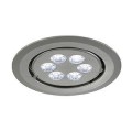 Spot encastré TRITON GIMBLE LED 6x1W GRIS ARGENT LED BLANCHE - SLV by Declic