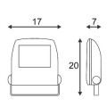 LED FLOOD LIGHT 10W, PROJECTEUR NOIR, LED BLANCHE, 120° - SLV - 231151