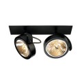 Kalu recessed 2 encastré, noir mat, 2x qrb111, max. 2x 50w