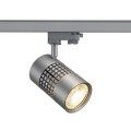 STRUCTEC LED 22W, rond, gris argent, 3000K, 38°, adaptateur 3 allumages inclus