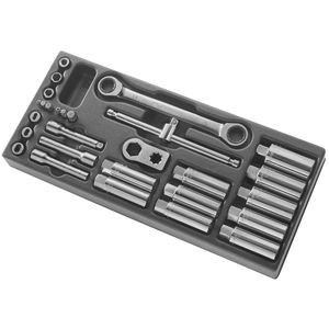 Composition de 28 outils en modules pour tiges d amortisseurs mac pherson - Facom - D.83C