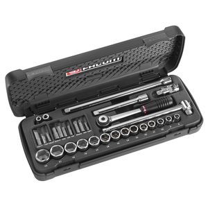 Composition de douilles de 8 à 22 mm et embouts 6 pans - Facom - J.431ASP