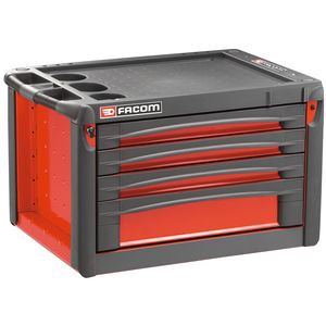 Coffre jet.xl 4 tiroirs rouge