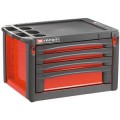 Coffre jet.xl 4 tiroirs rouge