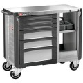 Etabli mobile jet.xl 6 tiroirs gris