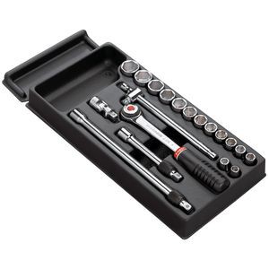 Module de douilles 3/8" 6 pans de 8 à 22 mm - Facom - MOD.J5