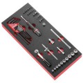 Module mousse douilles - clés mâles et embouts métriques - Facom - MODM.R1A