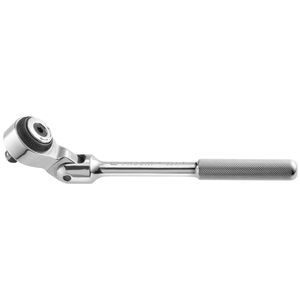Cliquet 1/4" "paume de main" long articulé manche métallique - Facom - R.158A