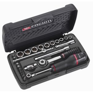 Coffret de douilles 1/4" de 5,5 à 14 mm et embouts - Facom - R.426AP