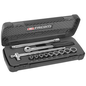 Coffret de douilles 1/2" 12 pans de 3/8" à 7/8" - Facom - S.420AU