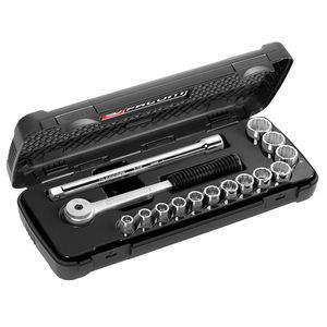Coffret de douilles 1/2" 12 pans de 10 à 24 mm - Facom - S.420B