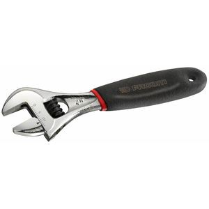 Clé à molette chromée gainée 4"