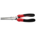 Pince à becs plats 46 mm - chromée, gaine ergonomique, ressort de rappel