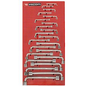 Jeu de 9 clés à pipe débouchées - FACOM - 75.J9PB : , vente en ligne FAC30437