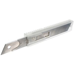 Etui de 10 lames sécables 18 mm pour cutter