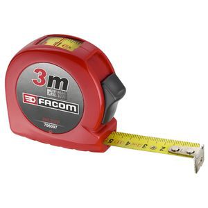 Mètre ruban boîtier abs - 3 mètres avec blocage et fenêtre panoramique