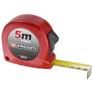 Mètre à ruban boîtier abs - 5 m avec blocage