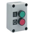 Boîtier équipé 2 boutons-poussoirs vert/rouge