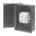 Boîte de dérivation étanche bornes sectionneurs 4X25 mm² 500V noire